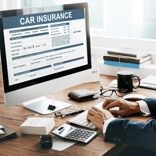 Car Insurance Form Accidental Concept Auto Insurance Coverage