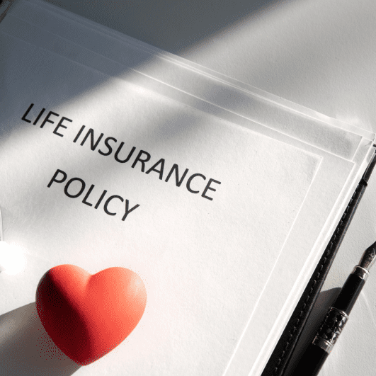 Life insurance documents high angle Renters Insurance Protection